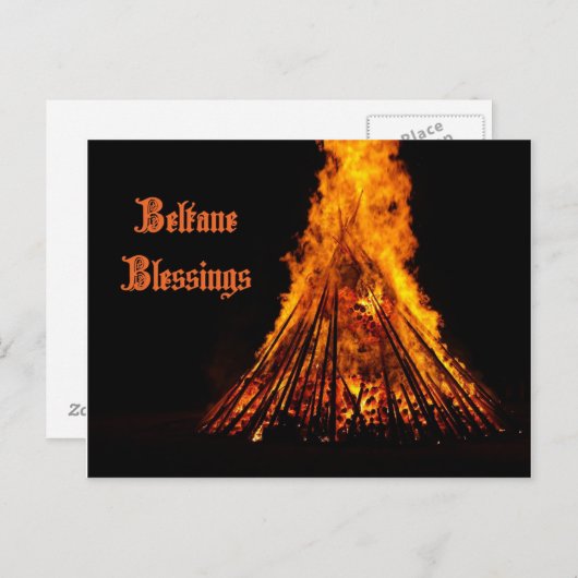 Carte postale de Beltane Blessings (Devant / Derrière)