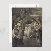 Carte postale de bénédiction de Jésus (Devant / Derrière)