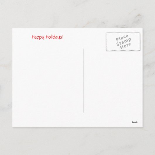 Carte postale de bénédiction de Noël (Dos)