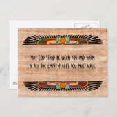 Carte postale de bénédiction égyptienne (monothéis (Devant / Derrière)