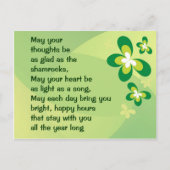 Carte postale de bénédiction irlandaise (Devant)