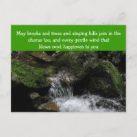 Carte postale de bénédiction irlandaise