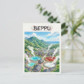 Carte postale de Beppu (Debout devant)