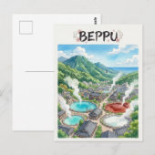 Carte postale de Beppu (Devant / Derrière)