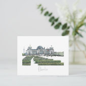 Carte postale de Berlin Reichstag Architecture (Debout devant)