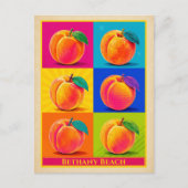 Carte postale de Bethany Beach Delaware Peach Vint (Devant)
