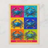 Carte postale de Bethany Beach Delaware Peach Vint (Devant)