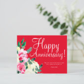 Carte postale de Bible de fête d'anniversaire flor (Debout devant)