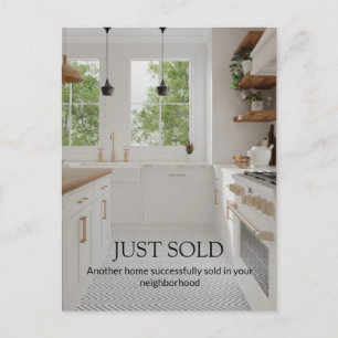 Carte postale de biens immobiliers juste vendus