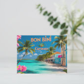 Carte postale de bienvenue à Curaçao (Debout devant)