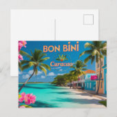 Carte postale de bienvenue à Curaçao (Devant / Derrière)