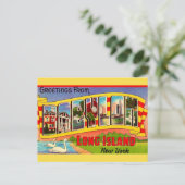 Carte postale de bienvenue de Babylon Long Island (Debout devant)