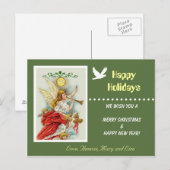 Carte postale de bienvenue de la famille Happy Hol (Devant / Derrière)