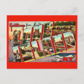 Carte postale de bienvenue de Long Island (Devant)