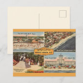 Carte postale de bienvenue de Myrtle Beach (Devant / Derrière)