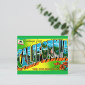 Carte postale de bienvenue en Californie (Debout devant)