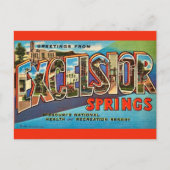 Carte postale de bienvenue Excelsior Springs Misso (Devant)