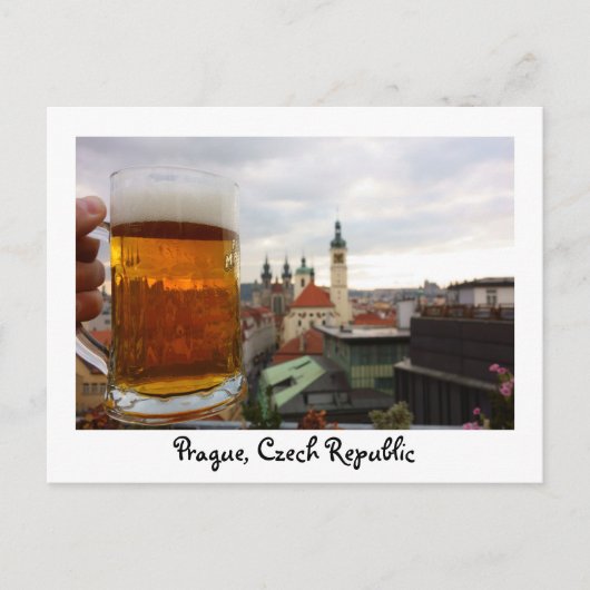 Carte postale de bière Prague (Devant)