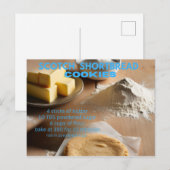 carte postale de biscuit sablé écossais (Devant / Derrière)