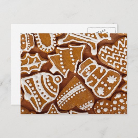 Carte postale de biscuits au gingembre (Devant / Derrière)
