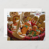 carte postale de biscuits en pain d'épices (Devant / Derrière)