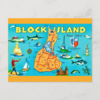 Carte postale de Block Island Rhode Island