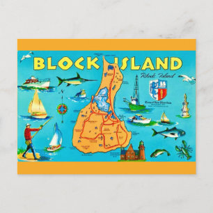 Carte postale de Block Island Rhode Island