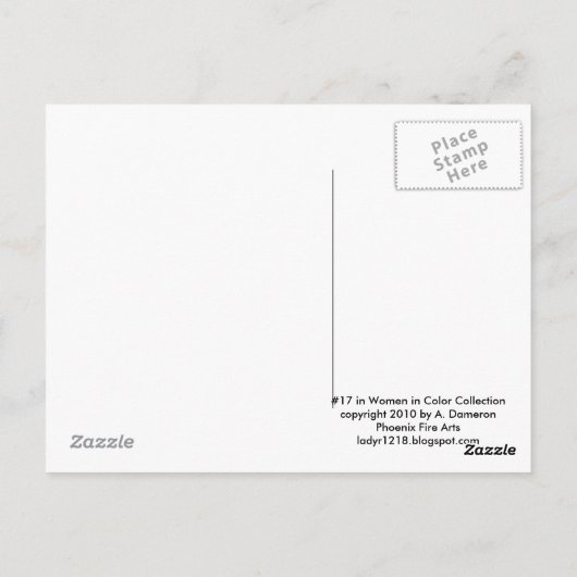 carte postale de boadicea (Dos)