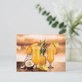 Carte postale de boissons tropicales (Debout devant)