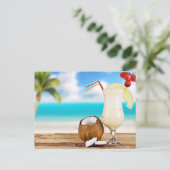 Carte postale de boissons tropicales (Debout devant)