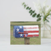 Carte postale de boîte aux lettres patriotique (Debout devant)