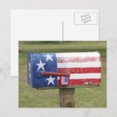 Carte postale de boîte aux lettres patriotique (Devant / Derrière)