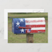 Carte postale de boîte aux lettres patriotique (Devant / Derrière)