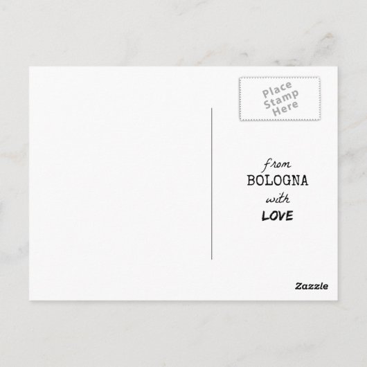 Carte Postale De Bologne avec amour (Dos)