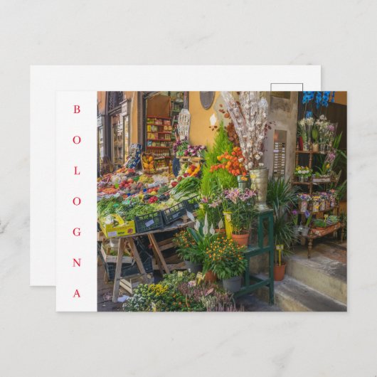 Carte postale de Bologne pour les fruits et légume (Devant / Derrière)