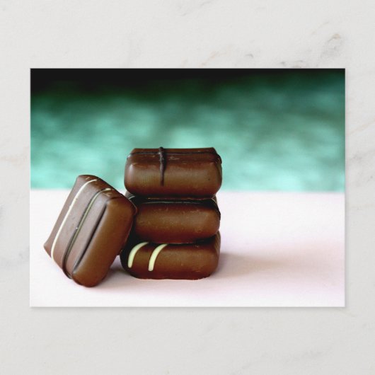 Carte postale de bonbons au chocolat (Devant)