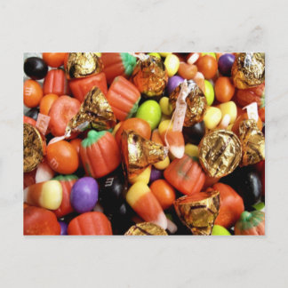 Carte postale de bonbons d'Halloween