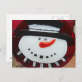 Carte postale de BONHOMME DE NEIGE (Devant / Derrière)