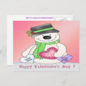 Carte postale de bonhomme de neige de (Devant / Derrière)