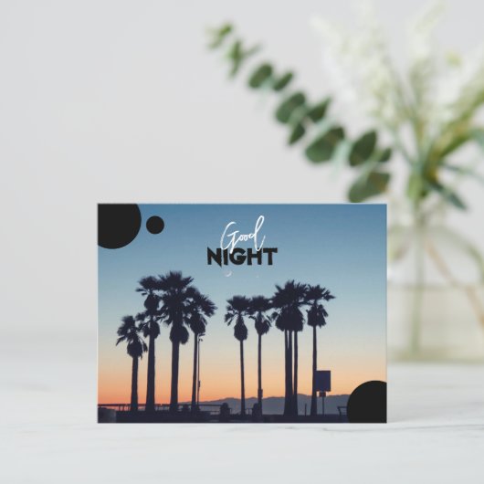 Carte postale de bonne nuit (Debout devant)