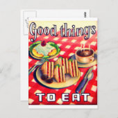 Carte Postale De Bonnes Choses À Manger (Devant / Derrière)