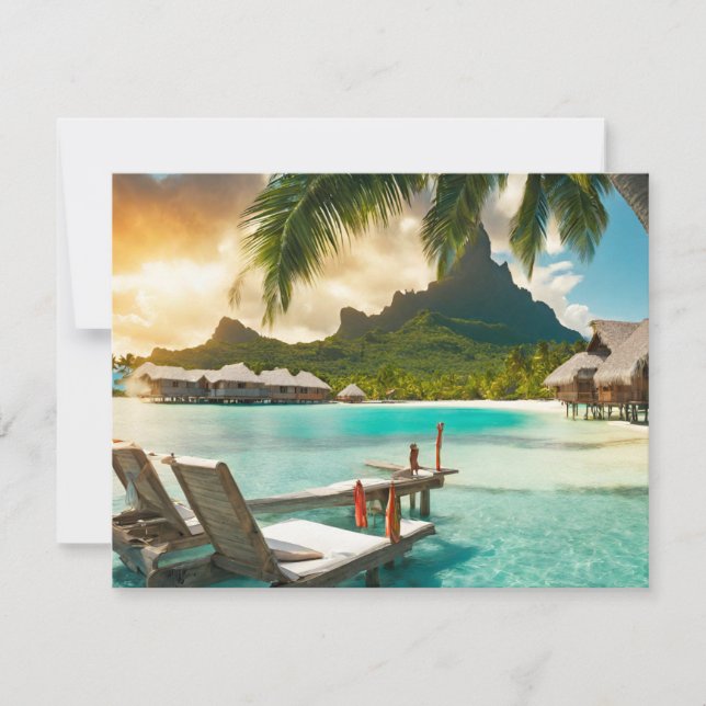 Carte postale de Bora Bora (Bora Bora d) (Devant)