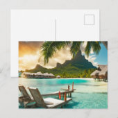 Carte postale de Bora Bora (Bora Bora d) (Devant / Derrière)