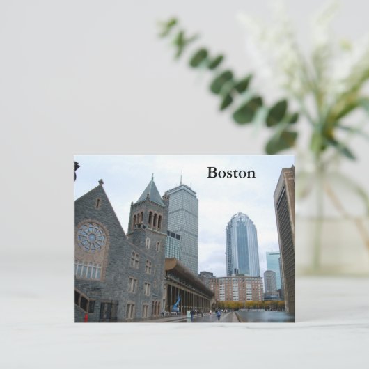 Carte postale de Boston (Debout devant)
