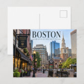 Carte postale de Boston, Massachusetts (Devant / Derrière)