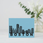 Carte postale de Boston – Silhouette de l'horizon  (Debout devant)