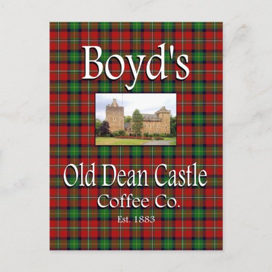 Carte postale de Boyd's Old Dean Castle Coffee Co. (Devant)