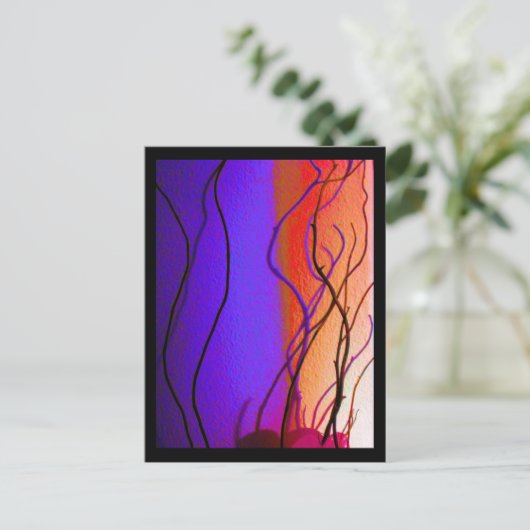 Carte postale de branches de lumière (Debout devant)
