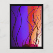 Carte postale de branches de lumière (Devant)