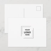Carte postale de branding de logo d'entreprise mod (Devant / Derrière)